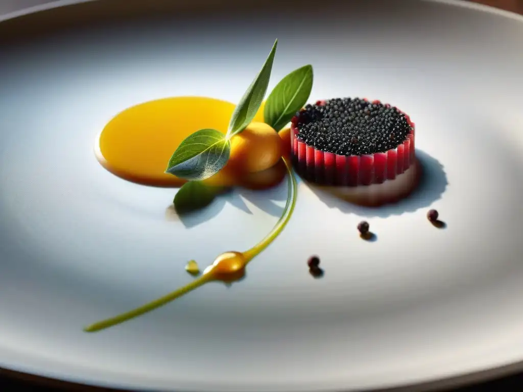 Una obra maestra culinaria en un restaurante italiano, una sinfonía de colores y sabores que deslumbran los sentidos