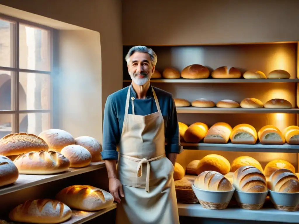 Panadería italiana al amanecer: tradición y aroma en 'Origen y expansión del pan italiano'