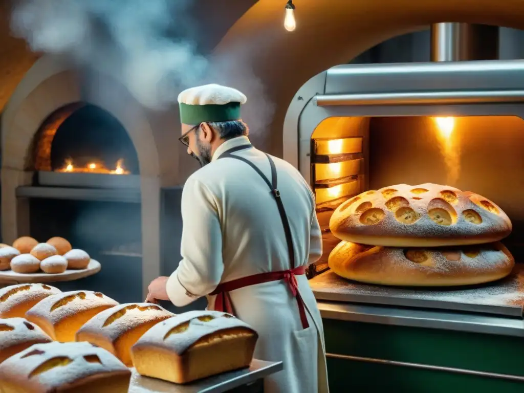 Panadería italiana en Navidad: hornos brillantes y panettones artesanales