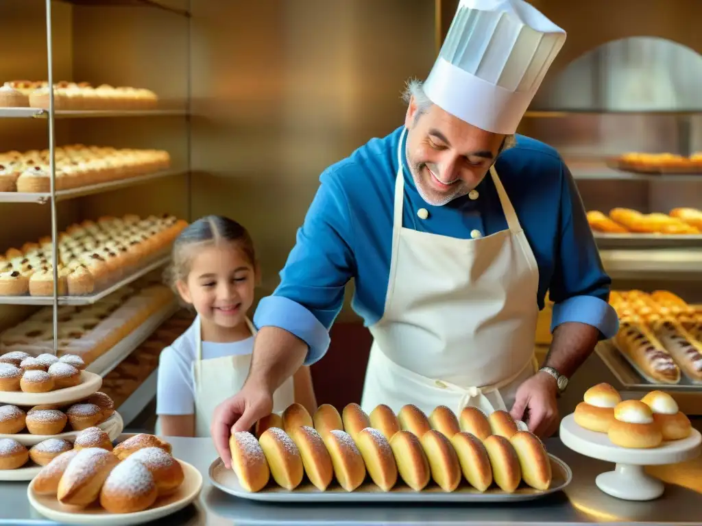 En una panadería italiana, niños aprenden repostería tradicional con guías de repostería italiana tradicional