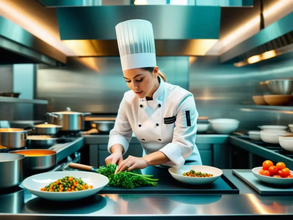 Chef Cristina Bowerman lidera con pasión su equipo en cocina innovadora