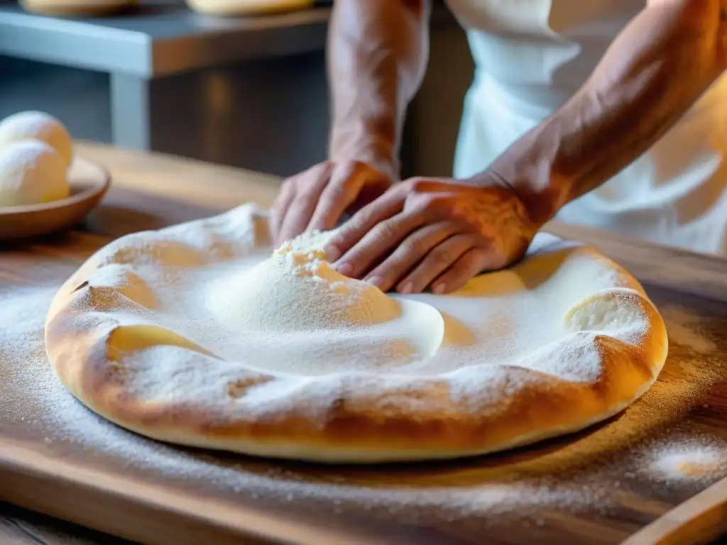 El pizzaiolo experto desvela los secretos para preparar pizza napolitana, mostrando sus habilidades con la masa