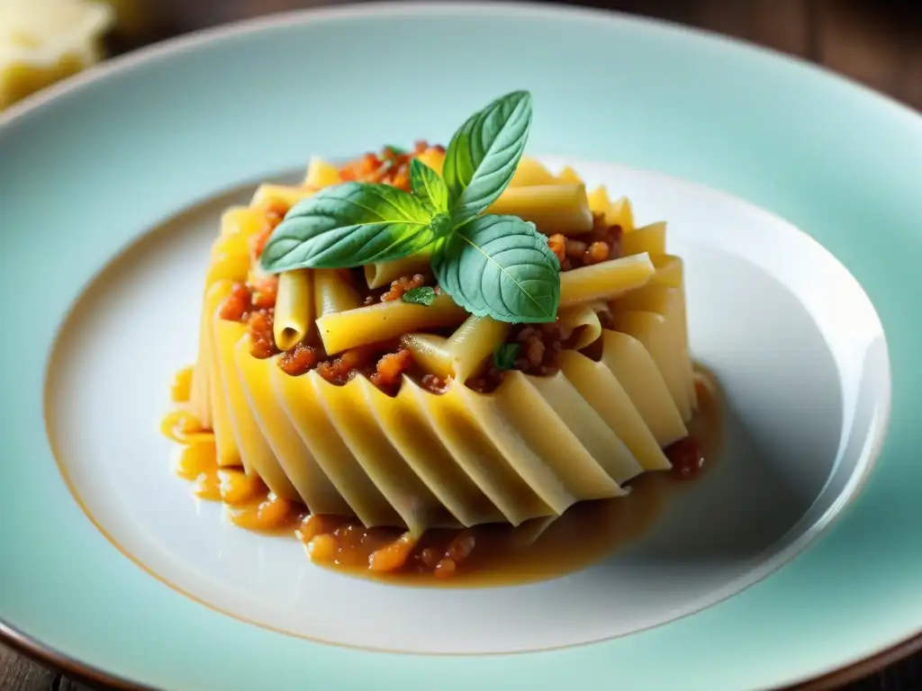 Un primer plano detallado de Culurgiones, un plato italiano tradicional relleno de Pecorino Sardo, patatas y menta, decorado con queso rallado