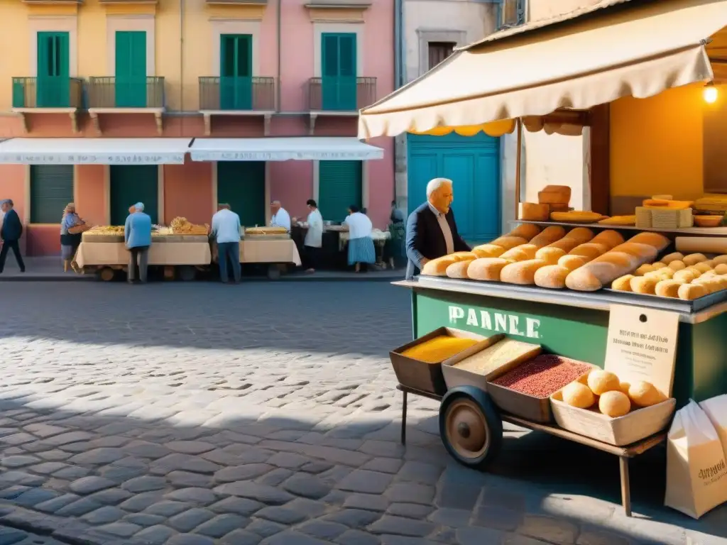 Receta auténtica pane e panelle: La vida en la bulliciosa calle de Palermo, Sicilia, llena de colores vibrantes y sabores tradicionales