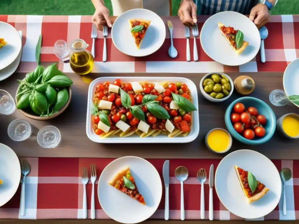 Reunión familiar italiana con cocina saludable para controlar diabetes