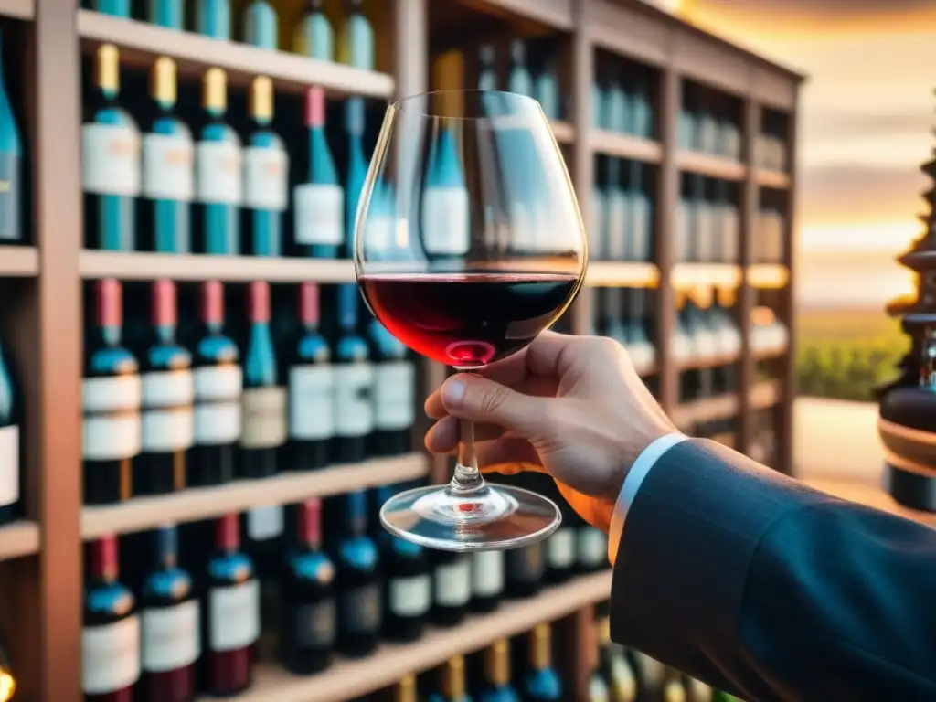 Un sommelier experto certifica la pureza de vinos italianos, mostrando maestría en la degustación