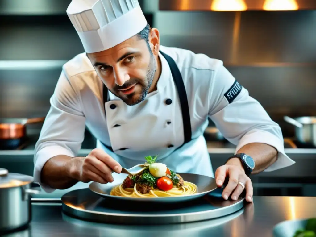 Stefano Baiocco reinventa la cocina italiana con pasión y creatividad en su cocina moderna y vibrante