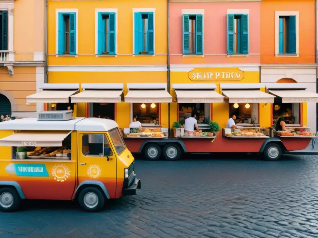 Una tarde en Roma, revolución pizza callejera Roma, murales vibrantes, trapizzino colorido, gente disfrutando