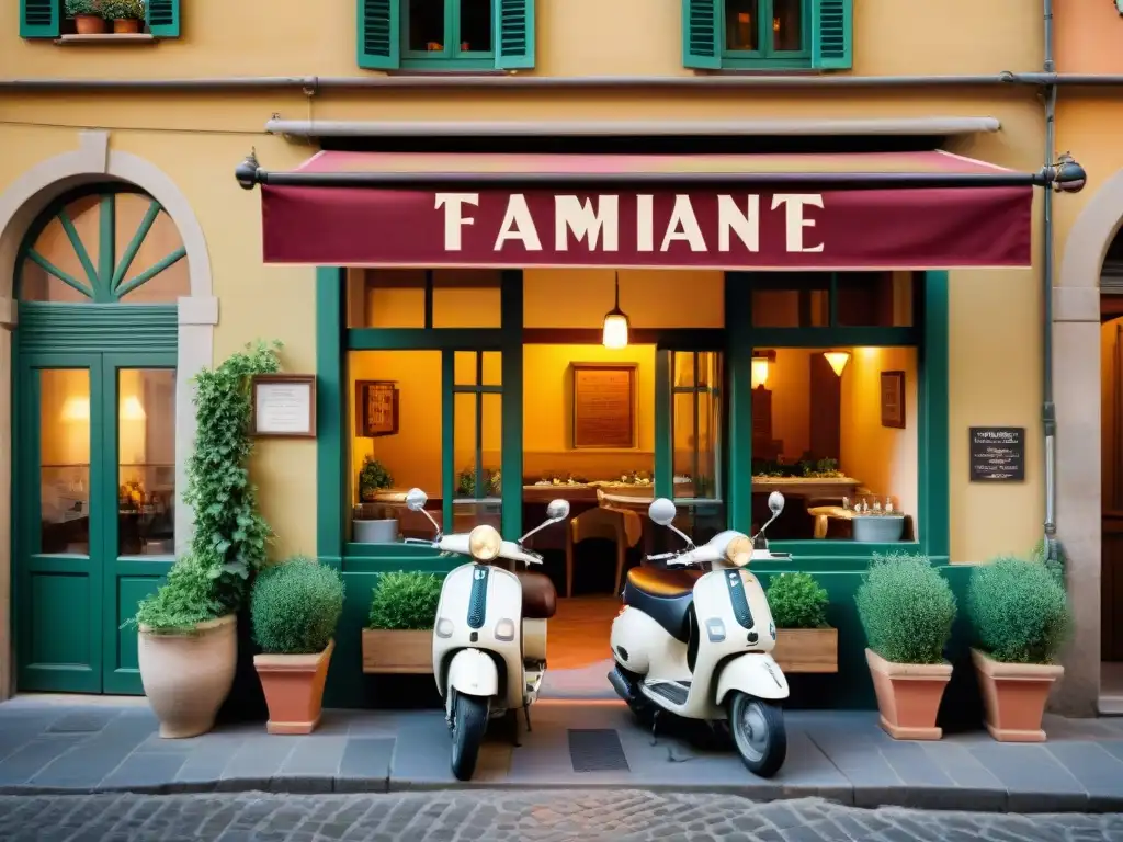 Una trattoria familiar en Florencia con cocina italiana tradicional, decorada con encanto y una acogedora atmósfera