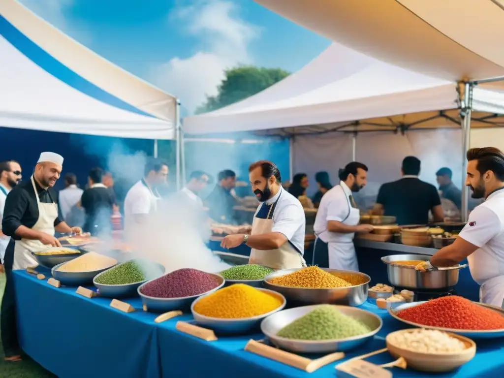 Vibrante festival al aire libre en Italia con innovación en festivales de cocina italiana