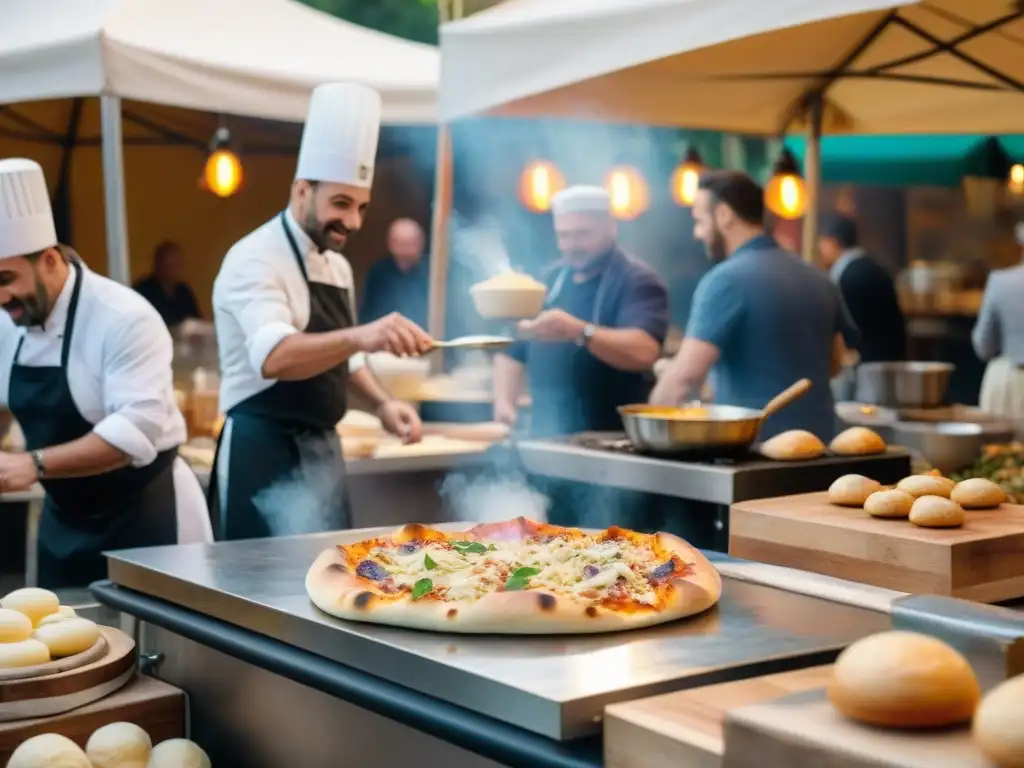 Vibrante festival de comida italiana con demostraciones en vivo