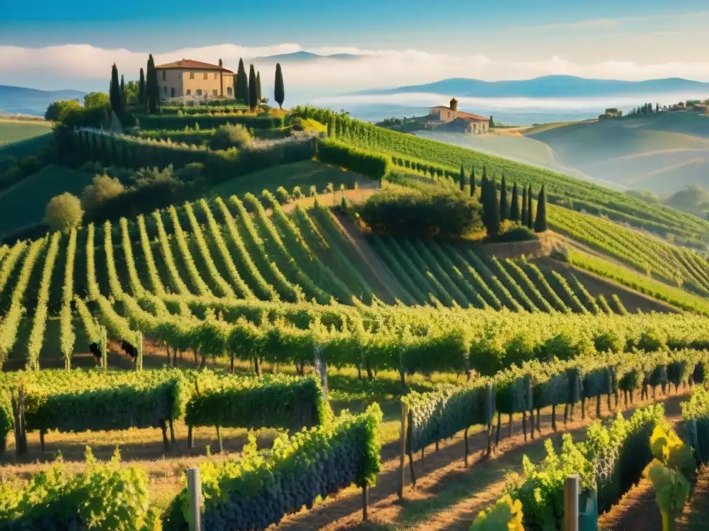 Un vibrante festival de vendimia en un viñedo de la Toscana, Italia