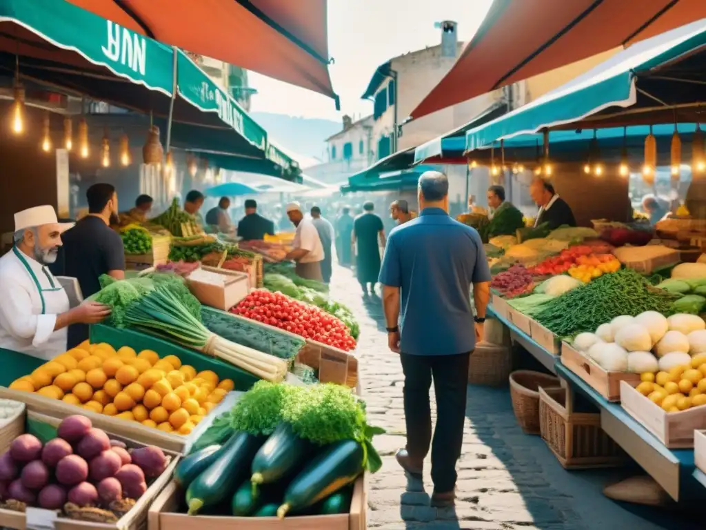 Un vibrante mercado de alimentos en el sur de Italia: fusión culinaria, inmigrantes y gastronomía italiana